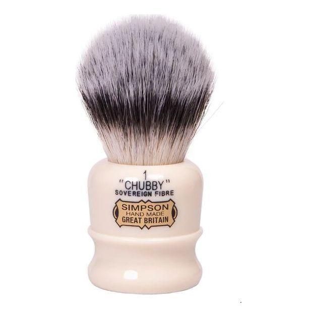 Simpson Chubby 1 pennello sintetico Sovereign avorio 22 mm