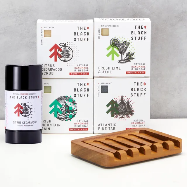 The Black Stuff Triple Crown set saponi uomo + deodorante