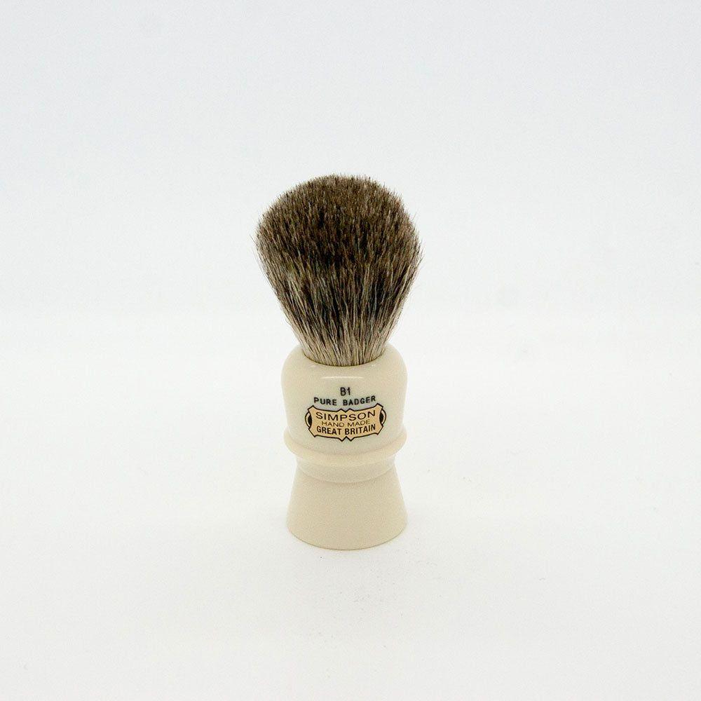 Simpsons Beaufort B1 Pennello Barba Tasso Puro Piccolo