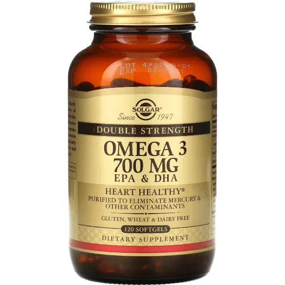 Solgar Omega-3 Double Strength 700mg 120 perle EPA DHA