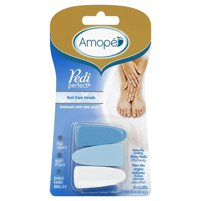 Amope Pedi Perfect Ricariche Lima Unghie Elettrica 3 Testine