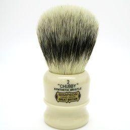 Simpson Chubby 2 Platinum Fibre pennello da barba avorio
