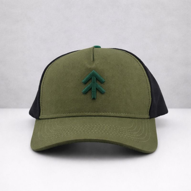 The Black Stuff Trucker cappello rete verde regolabile