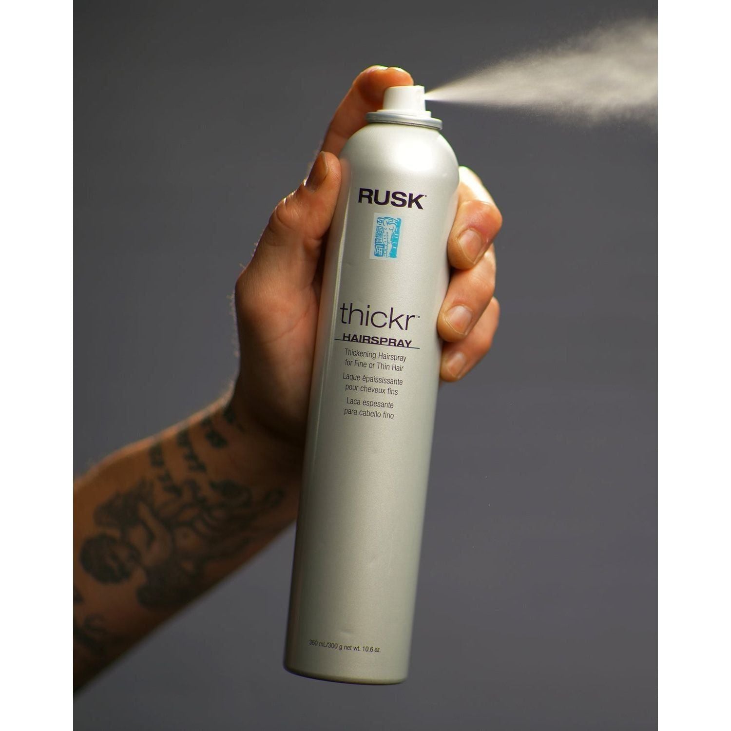 Rusk Thickr lacca capelli fini 360 ml volume tenuta forte