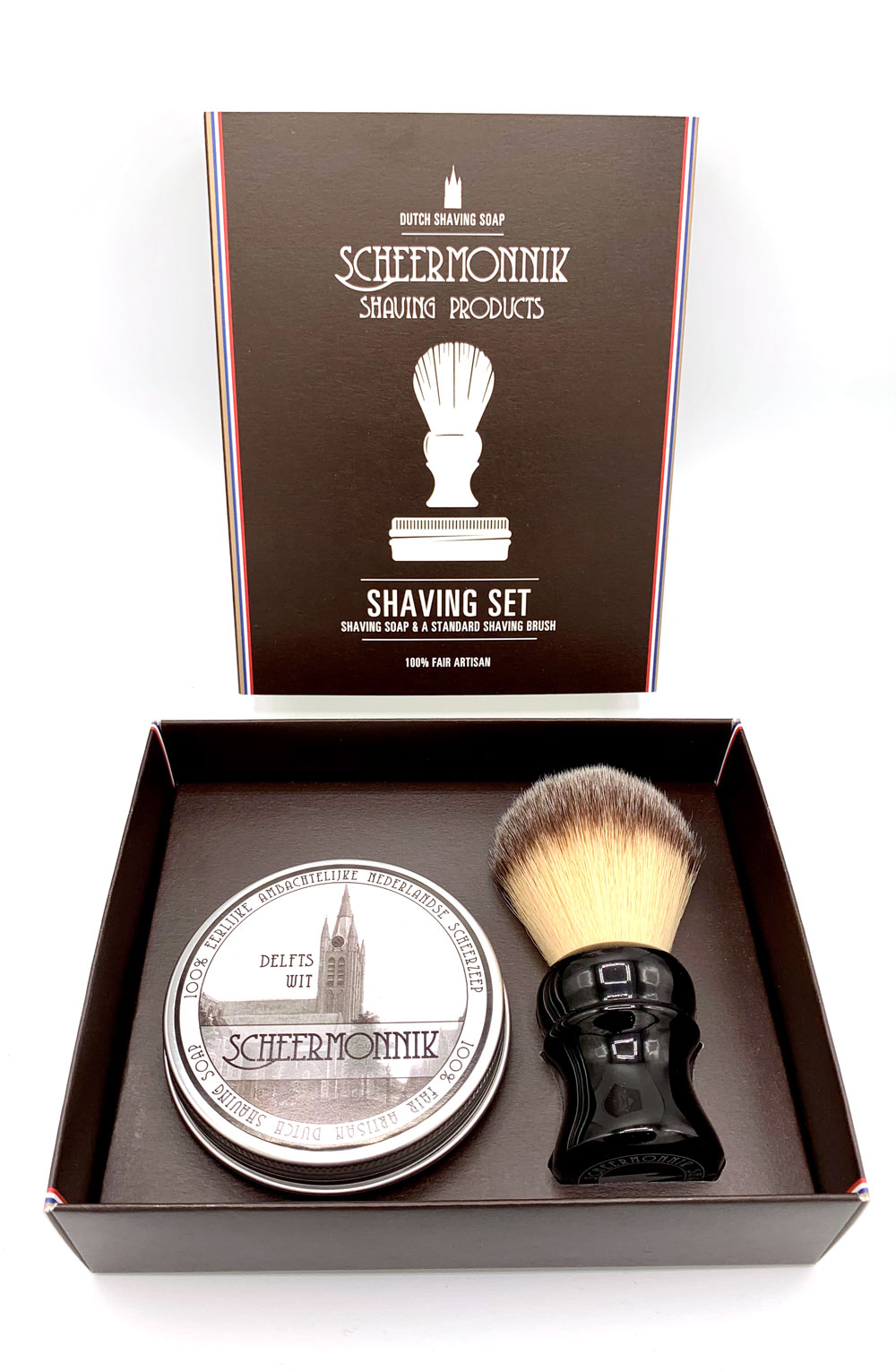 Scheermonnik Scheerset Basic set barba pennello + sapone