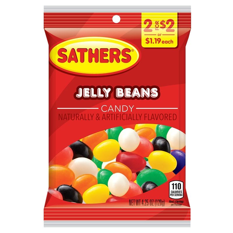 Sather's Jelly Beans caramelle gommose busta 120 g gusti frutta