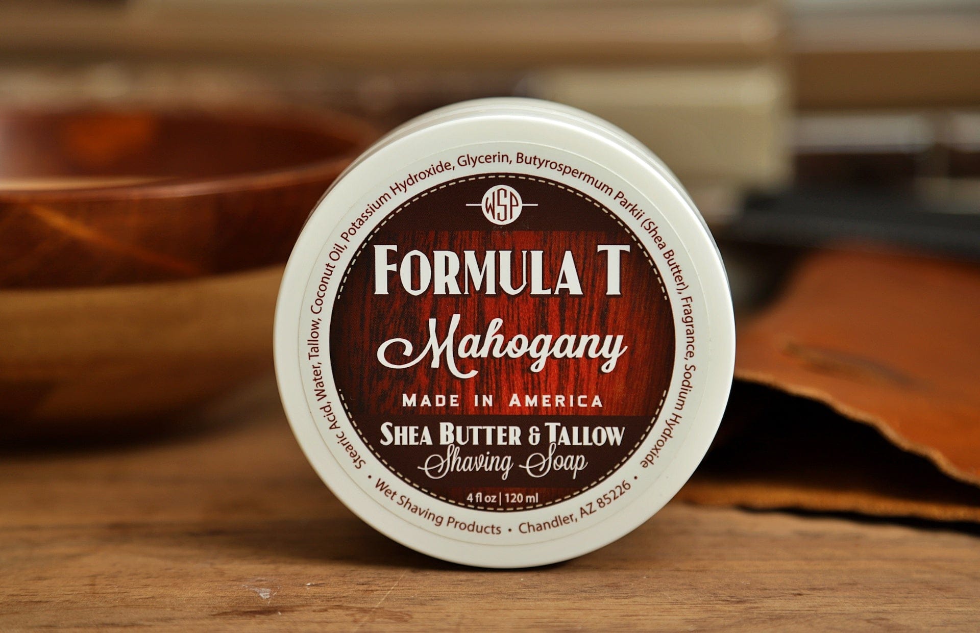 Wet Shaving Products Mahogany Formula T sapone da barba sego e karité