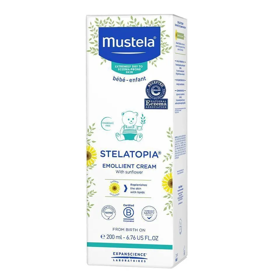 Mustela Stelatopia Crema Emolliente Neonato senza Profumo 6.76 fl oz