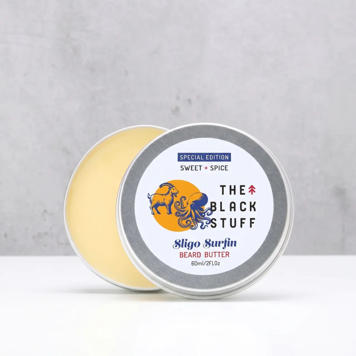 The Black Stuff Beard Care Sligo Surfin burro barba 60ml idratante