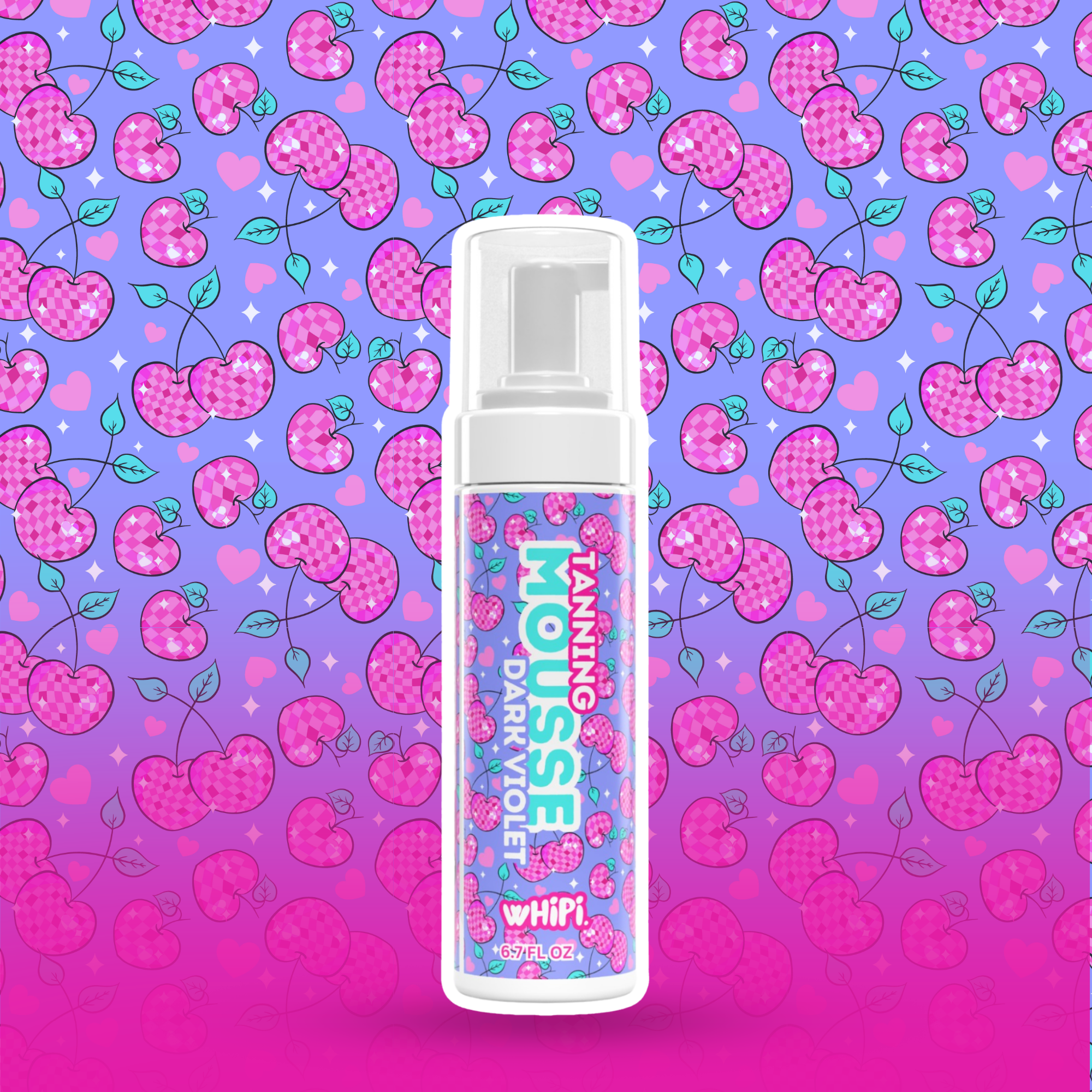 Cherry Picked Glow Dark Violet mousse autoabbronzante intensa