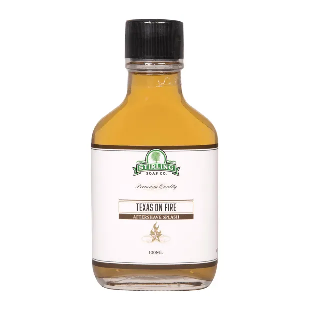 Stirling Texas on Fire dopobarba uomo 100 ml cuoio cedro
