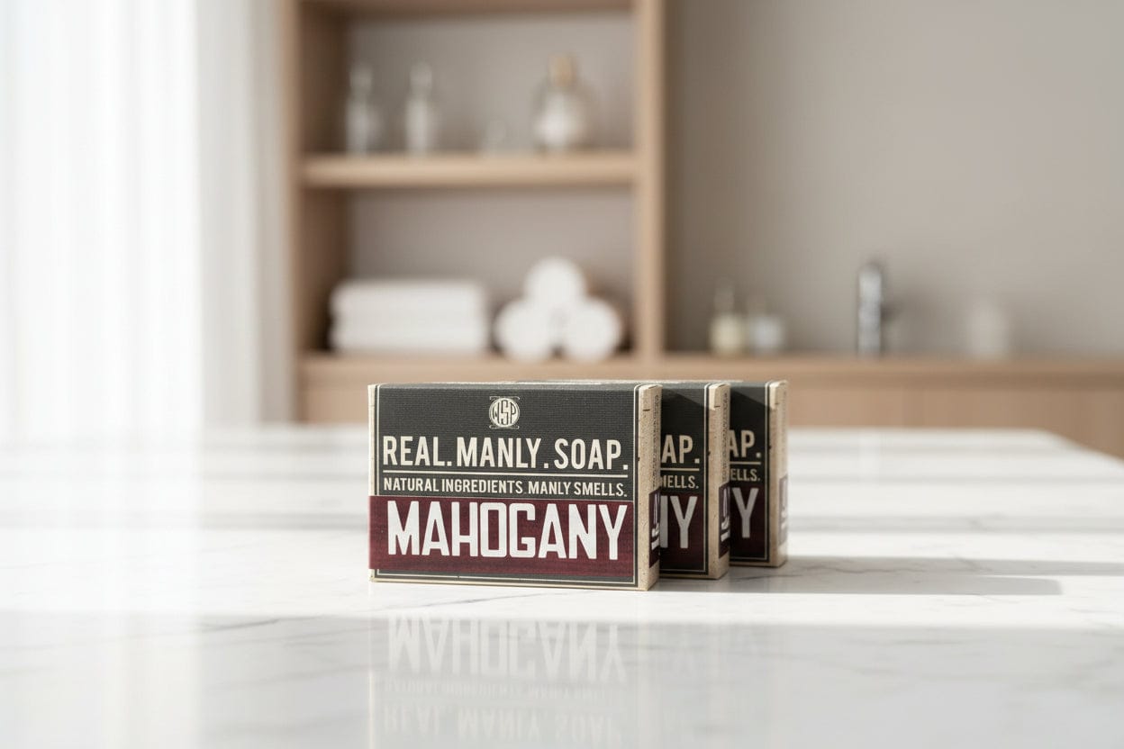 Wet Shaving Products Mahogany Saponetta Uomo Singola Legno