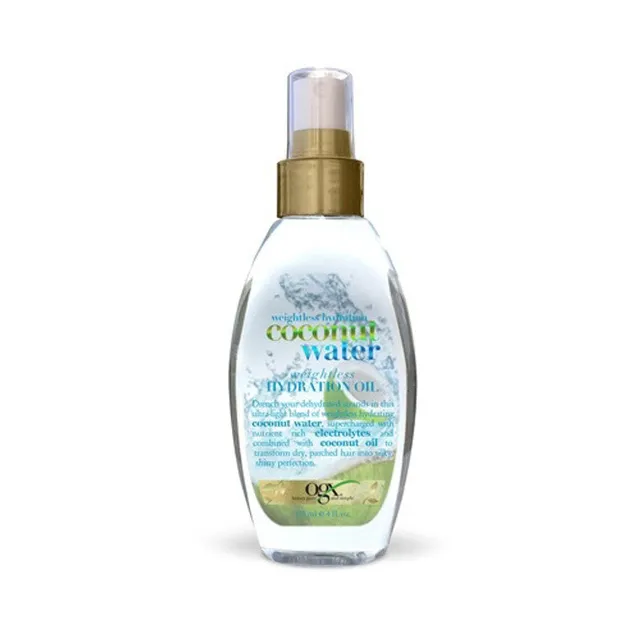 OGX Coconut Water olio capelli 4oz idratante leggero