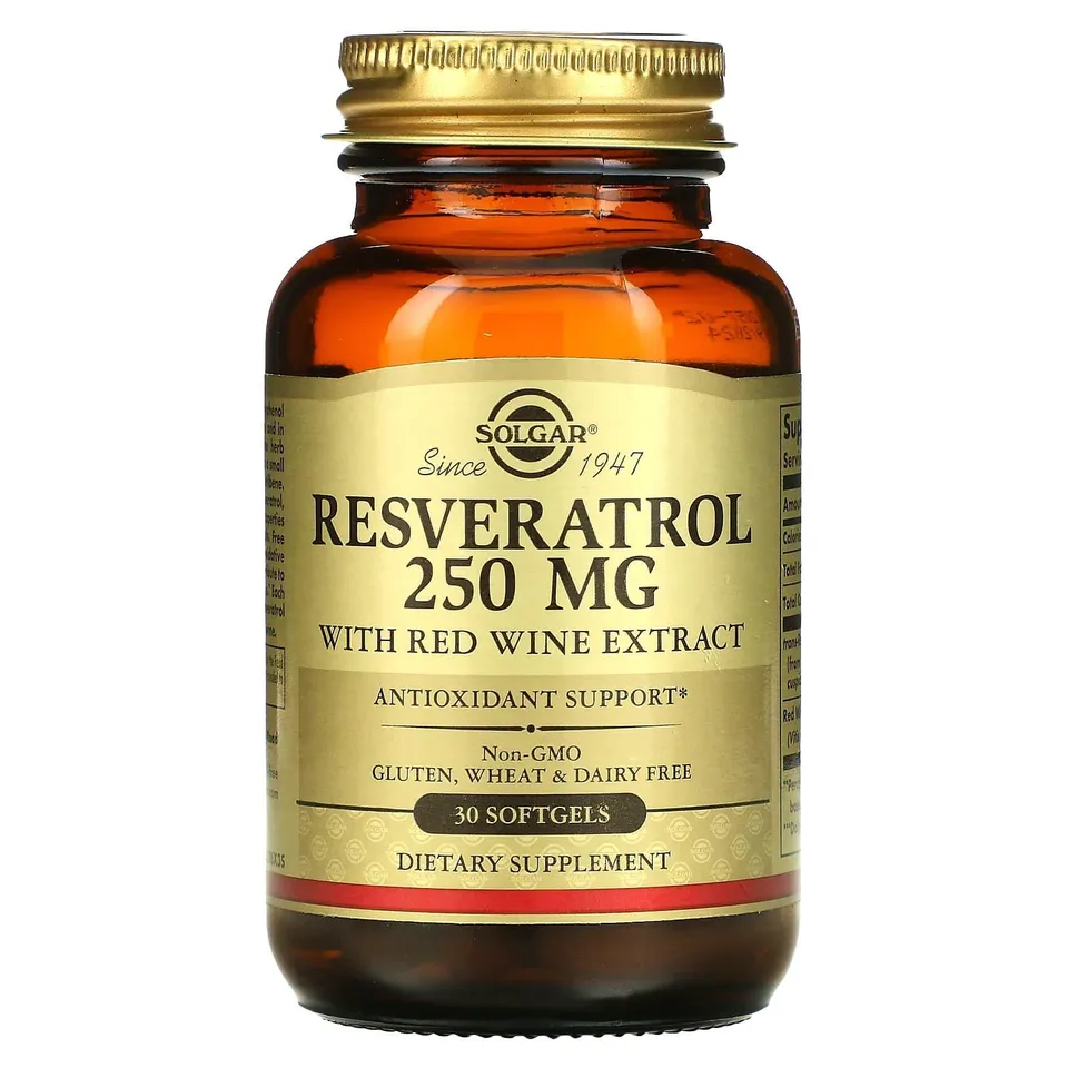 Solgar Resveratrolo 250 mg 30 Softgel Vino Rosso