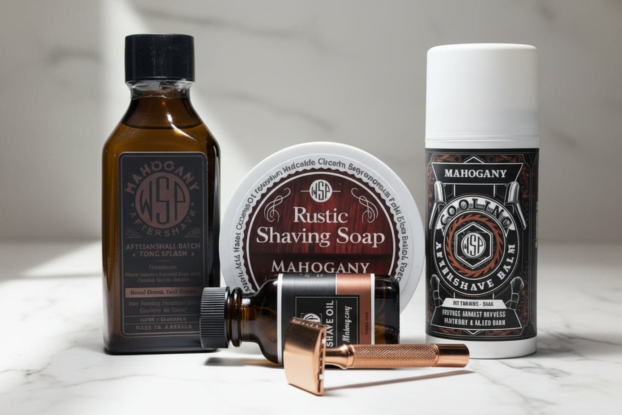 Wet Shaving Products Mahogany Sapone Barba Rustic Schiuma Densa
