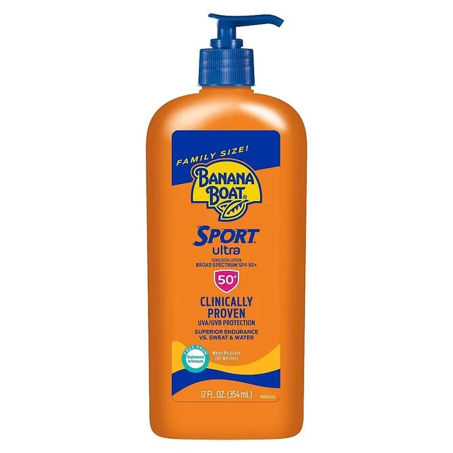 Banana Boat Ultra Sport Latte Solare SPF 50+ 12 Fl Oz Sport
