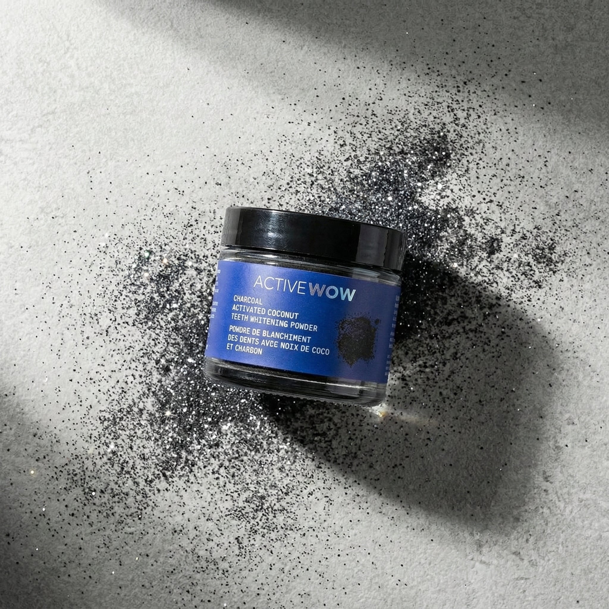 Active Wow polvere denti carbone Spearmint sbiancante
