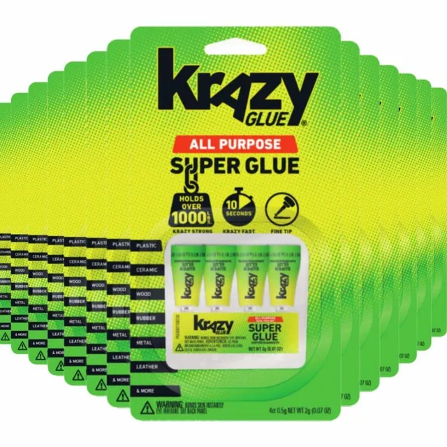Krazy Glue All-Purpose colla liquida monodose 4 tubetti trasparente