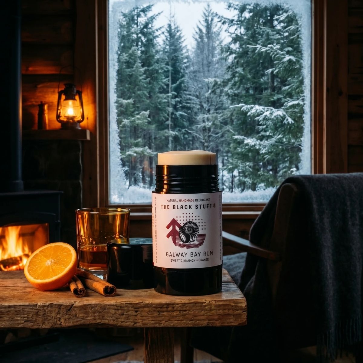 The Black Stuff Galway Bay Rum deodorante naturale uomo