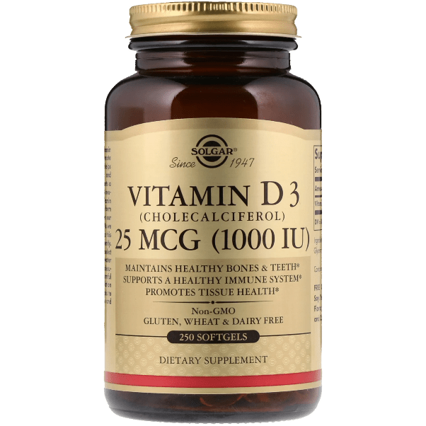 Solgar Vitamina D3 1000 UI softgel 250 pz ossa