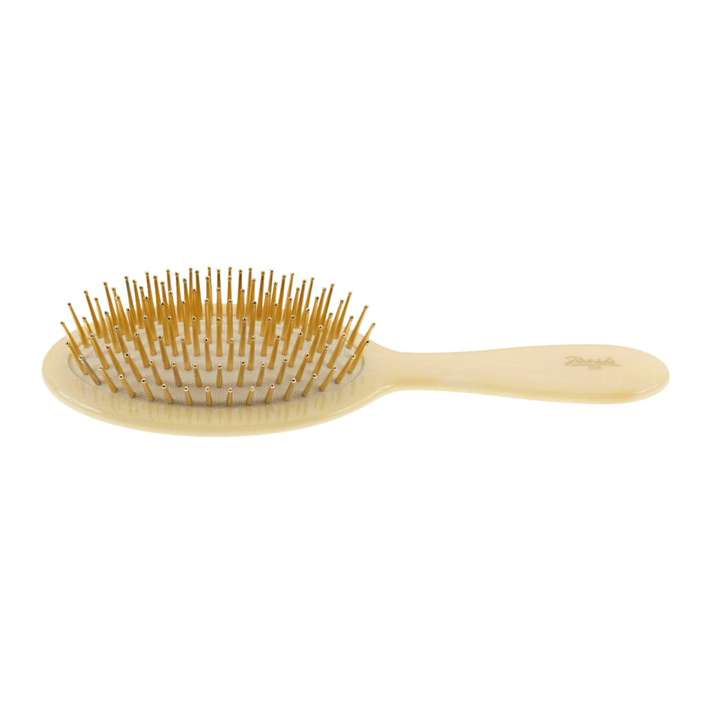 Janeke Synthetic Horn Spazzola Ovale Large pin oro capelli lunghi