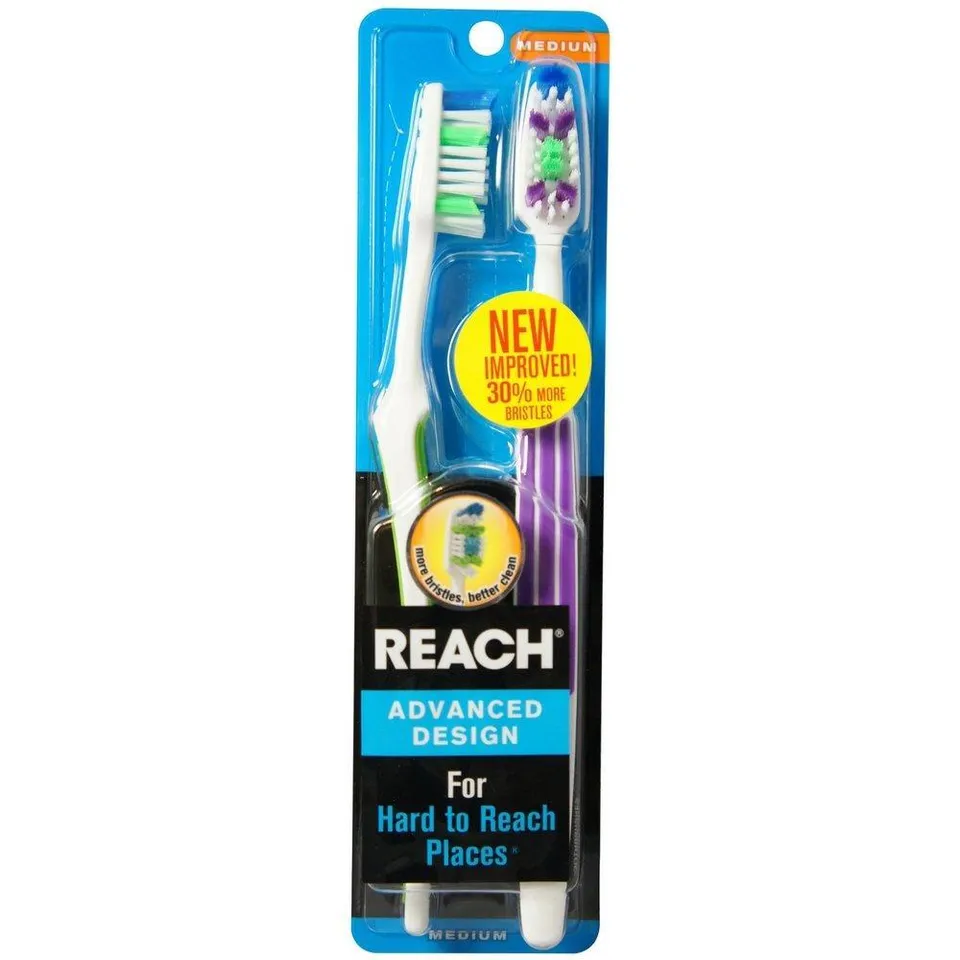 Reach Advanced Design spazzolini denti medi adulti pack