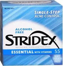 Stridex Essential dischetti antiacne 55 pads acido salicilico