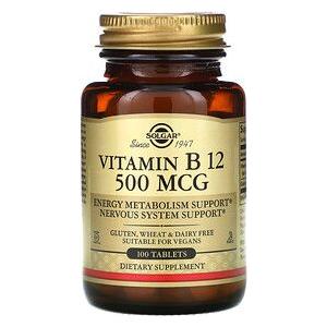 Solgar Vitamina B12 500 mcg 100 capsule vegetali