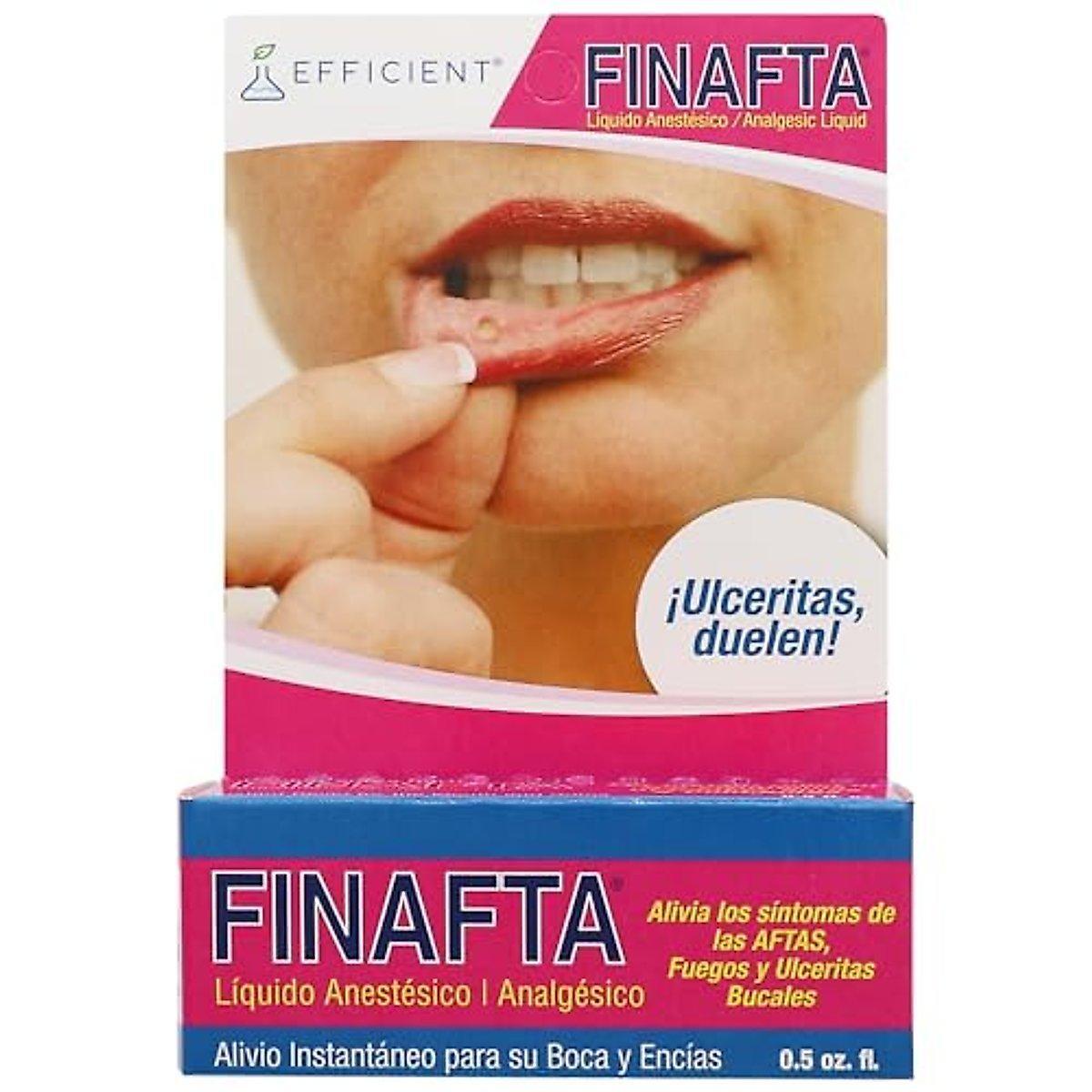 Finafta Anesthetic Analgesic liquido anestetico 0.5 fl oz