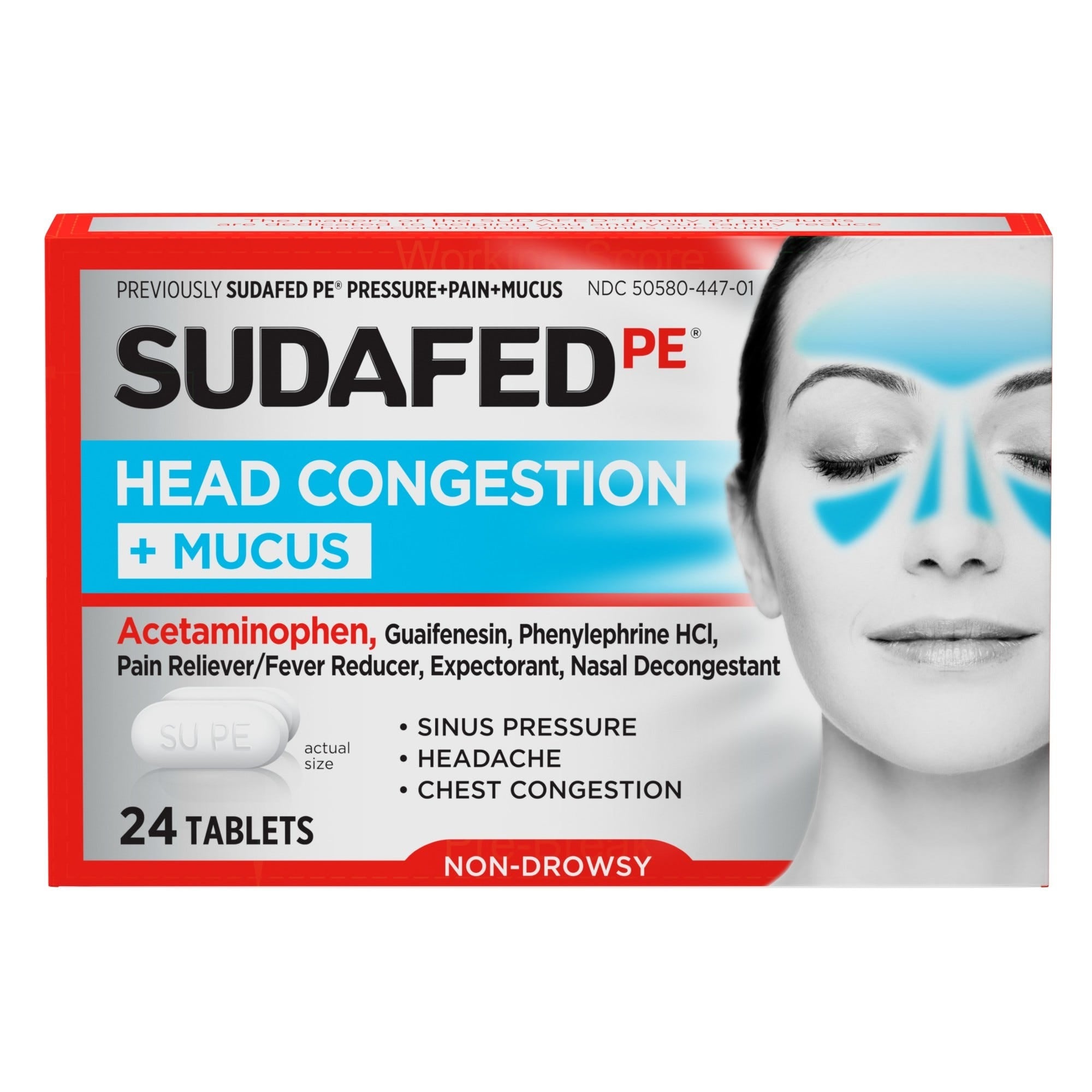 Sudafed PE Compresse Congestione Muco Testa Giorno