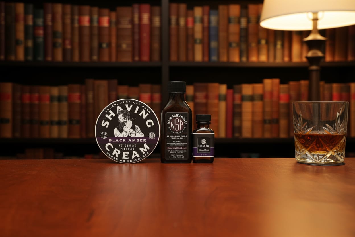 Wet Shaving Products Black Amber crema barba jumbo ambra