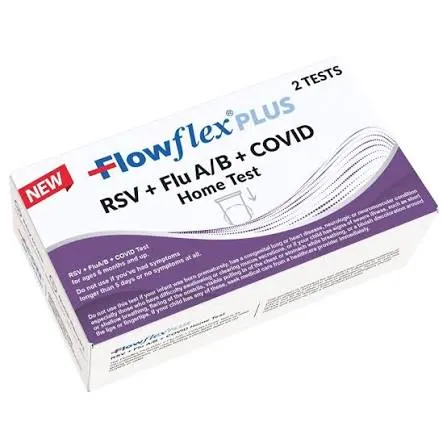 Flowflex Plus test 4in1 RSV influenza A B Covid nasale rapido