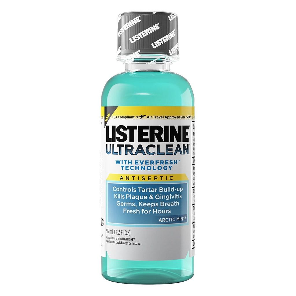 Listerine Ultraclean Collutorio Arctic Mint 3.2 Fl Oz Tartaro