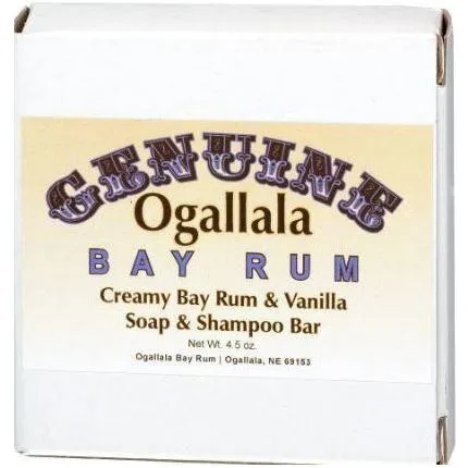 Ogallala Bay Rum Vanilla saponetta bagno shampoo solido 127g