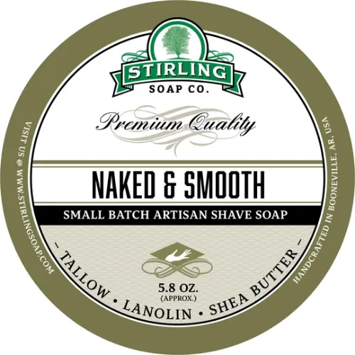 Stirling Naked & Smooth sapone barba 164 g senza profumo