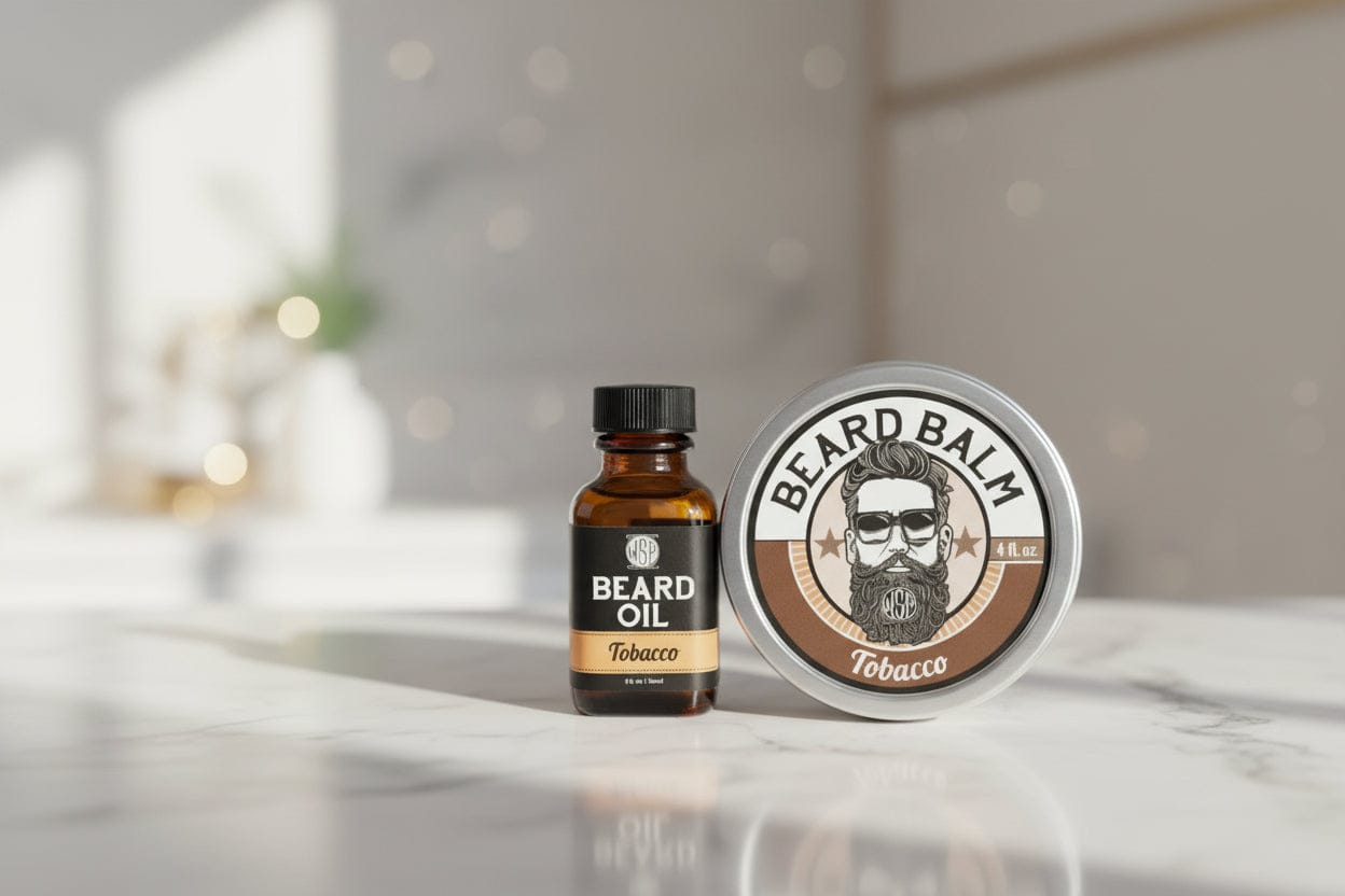 Wet Shaving Products Tobacco balsamo barba tenuta leggera latta 28 g