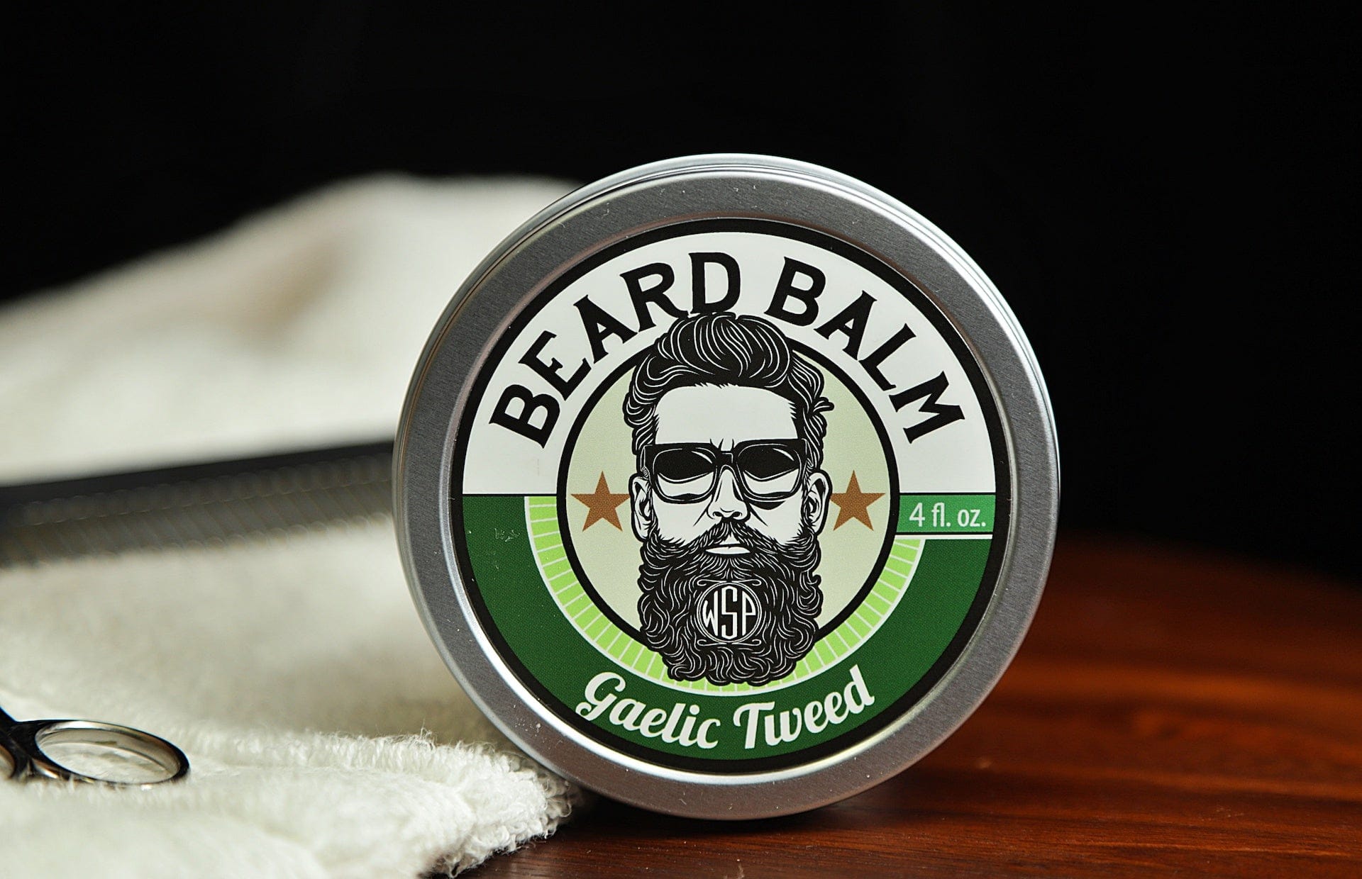 Wet Shaving Products Gaelic Tweed balsamo barba tenuta leggera latta 28 g