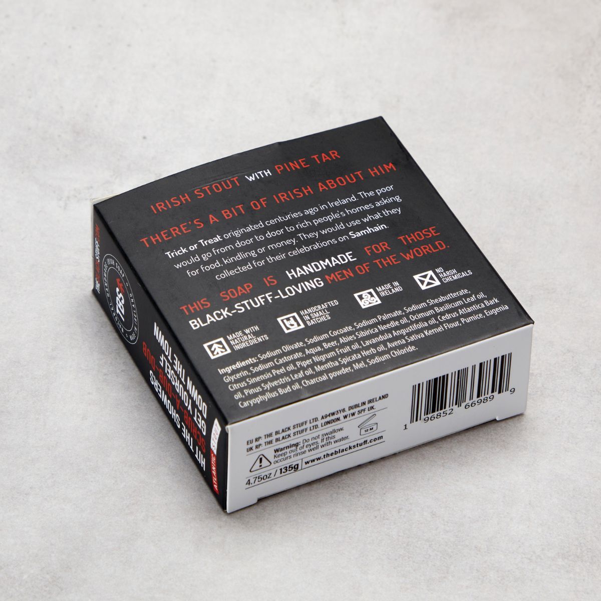 The Black Stuff Atlantic Stout saponetta uomo esfoliante