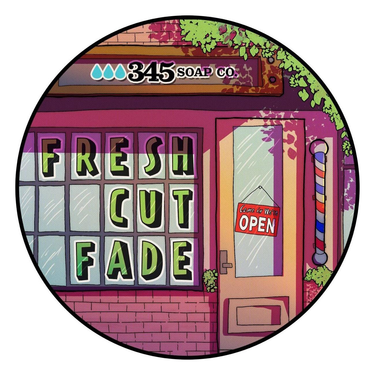 345 Soap Co Fresh Cut Fade set barba barbiere