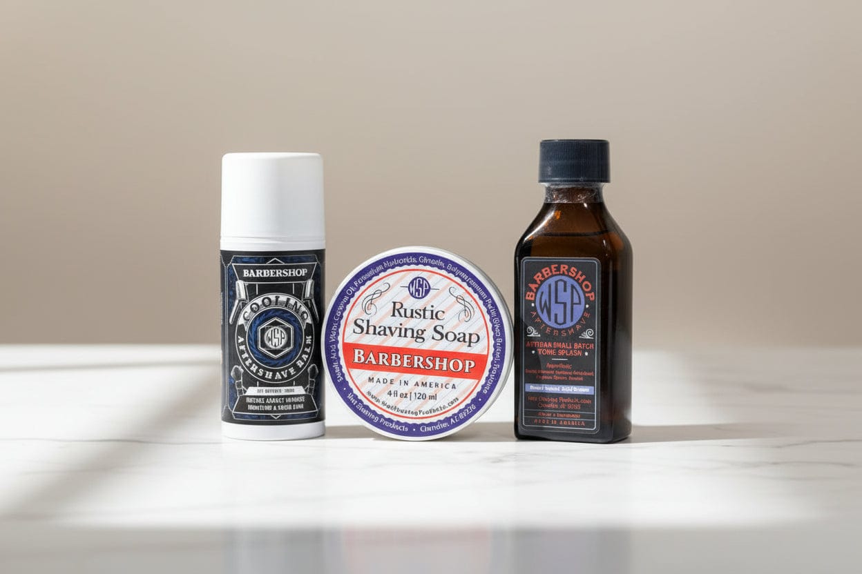 Wet Shaving Products Barbershop sapone da barba solido vegano