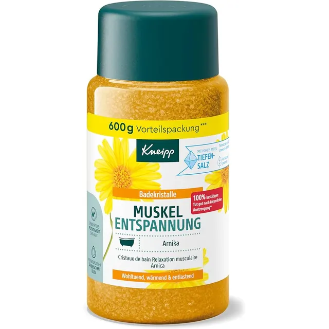 Kneipp Muscle Relaxing cristalli da bagno arnica 600 g
