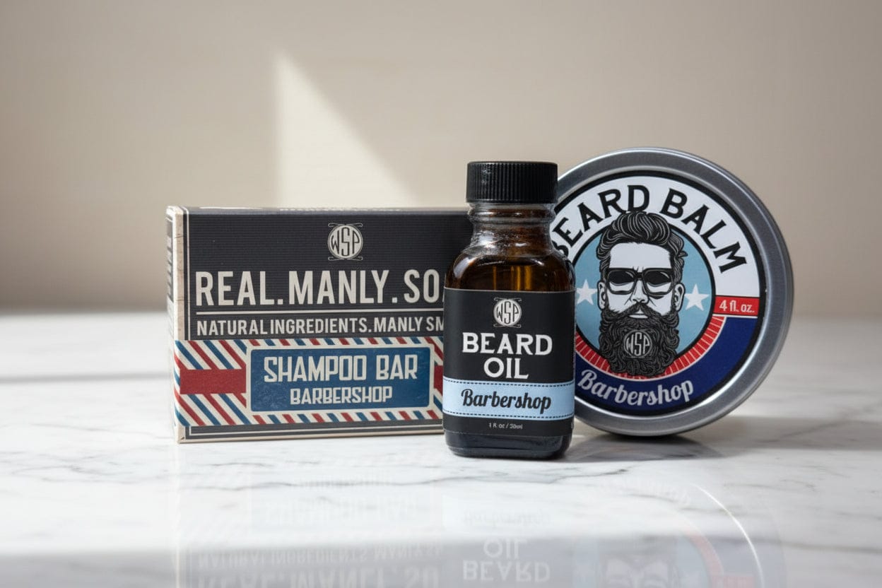 Wet Shaving Full Beard Kit Barba Full Barbershop 3 Pezzi