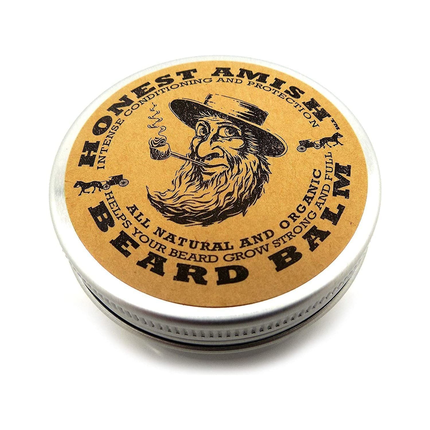 Honest Amish balsamo barba 2 oz oli naturali burro karitè