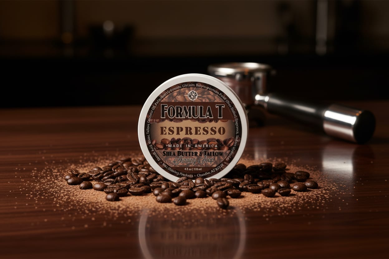 Wet Shaving Products Espresso Sapone Barba Formula T 4oz