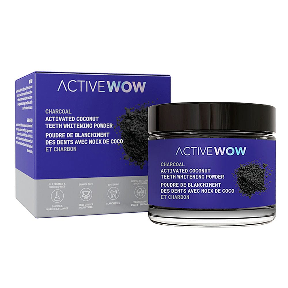 Active Wow polvere denti carbone Spearmint sbiancante