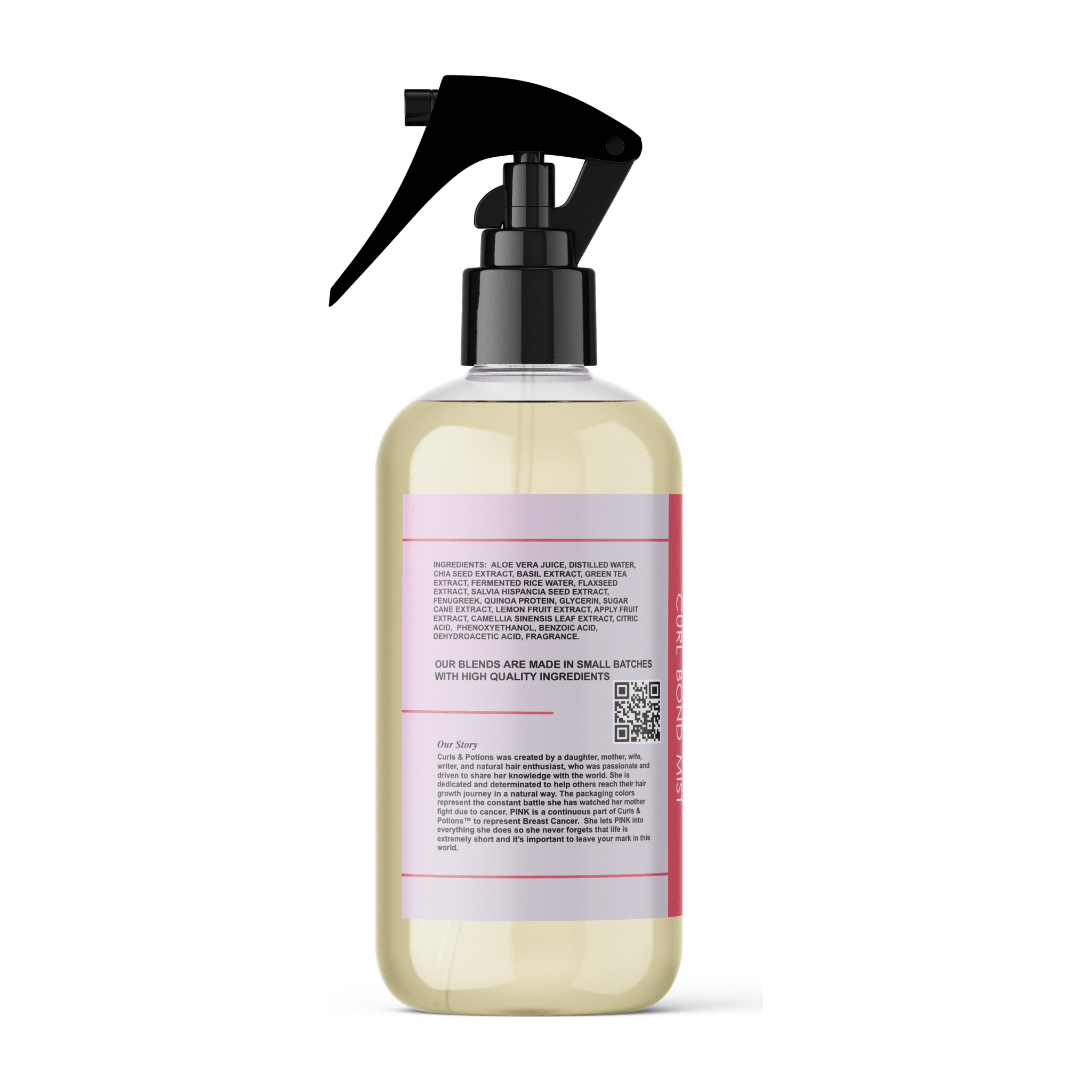 Curls & Potions Curl Bond Spray Ricci Aloe 8 Oz