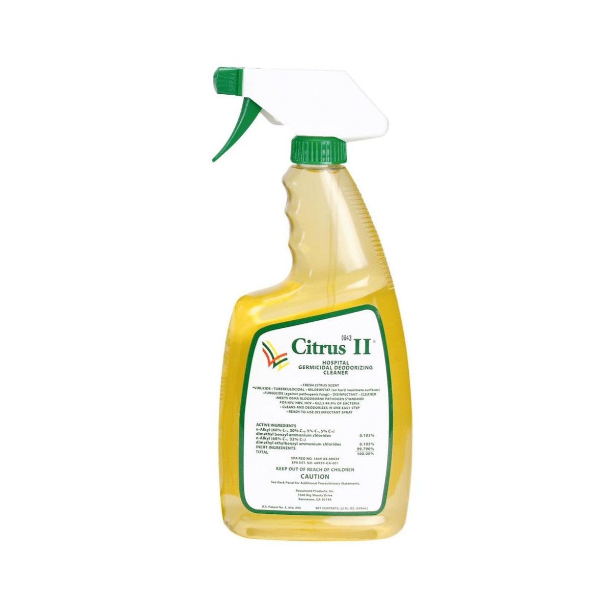 Citrus II Fresh Scent Detergente Disinfettante Spray 650 ml Agrumi