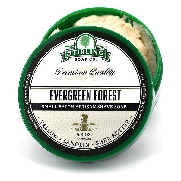 Stirling Evergreen Forest sapone barba 164 g sebo e karité