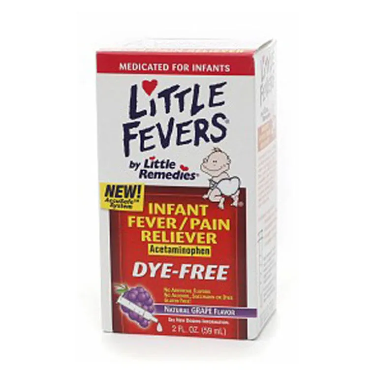 Little Remedies Infant Fever sciroppo bambini gusto uva paracetamolo