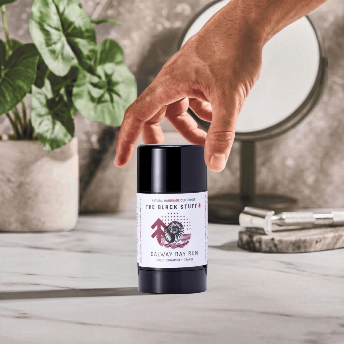 The Black Stuff Galway Bay Rum deodorante naturale uomo